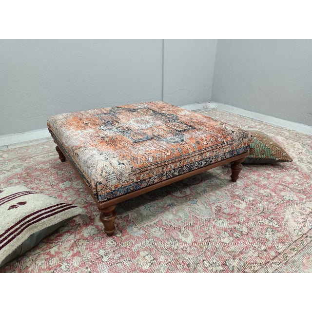Faded Rug Upholstered Ottoman Coffee Table Chairish