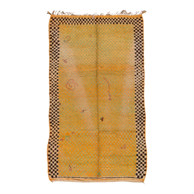 Mid-20th Century Vintage Moroccan Rug For Sale