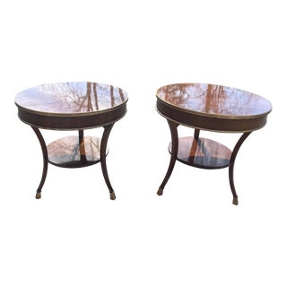 Baker Rosewood Occasional Side Table - a Pair For Sale