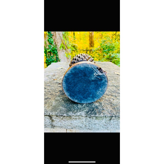 1980s Mid-Century Wood Pineapple Lamp For Sale - Image 5 of 8