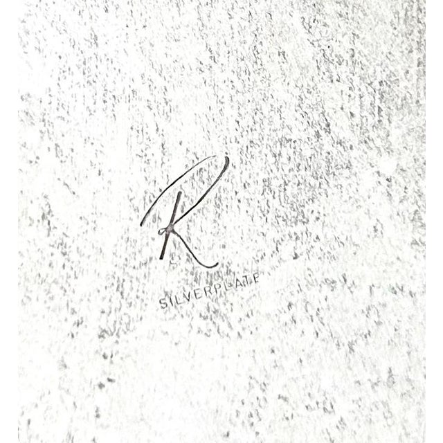 Antique Footed Silverplate Gallery Tray, American Raimond Silver Co. - 1920s–1930s For Sale - Image 11 of 12