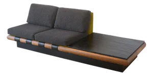 Adrian Pearsall Platform Sofa With Slate End Table
