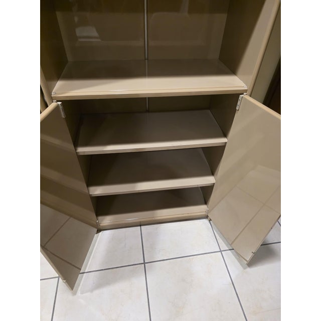 Beige Olinto Bookcase by Kazuhide Takahamafor B&B Italia / C&B Italia, 1970s, Set of 4 For Sale - Image 8 of 11