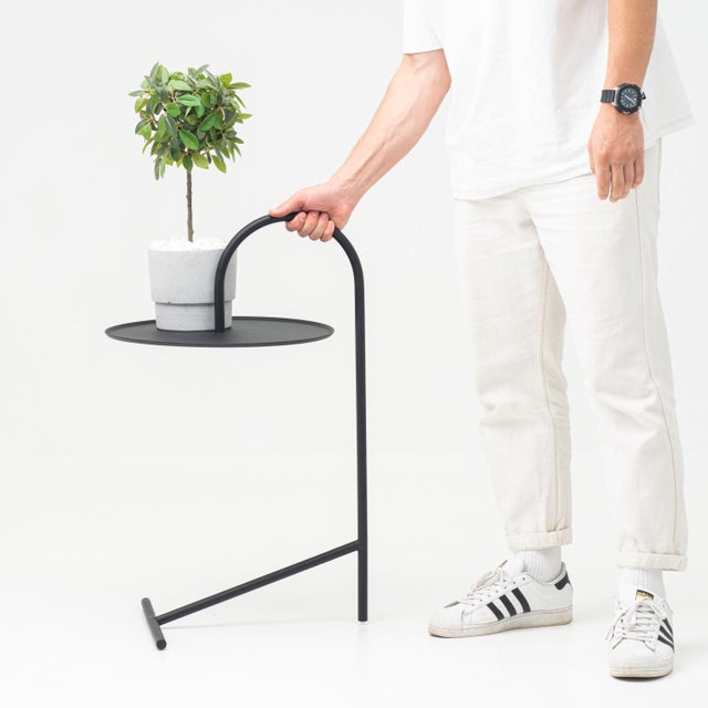 Melt - Black Round Coffee Table For Sale - Image 9 of 10