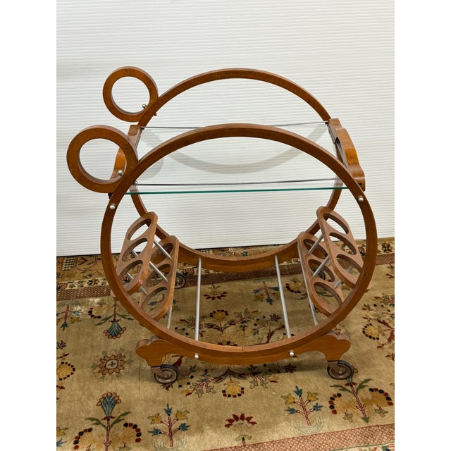 Design Plus Gallery presents an Italian Bar Cart from the 1940's. This charming bartender is built around the shape of...