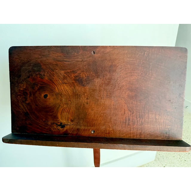 Music or Book Stand 19th C Primitive Mahogany on Whimsical Anthropomorphic Base For Sale - Image 9 of 10