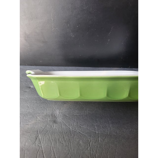 Vintage Emile Henry Green Baking Dish France For Sale In San Francisco - Image 6 of 15