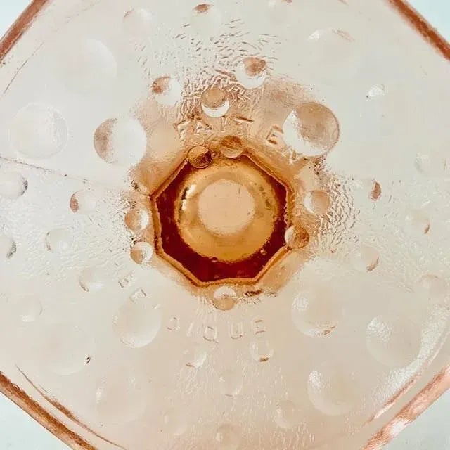 Art Deco Rosaline Pine Glass Vase from Scailmont, 1930s For Sale - Image 6 of 8