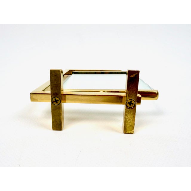 Vintage Polished Brass Picture Frame, 1970s For Sale - Image 4 of 10