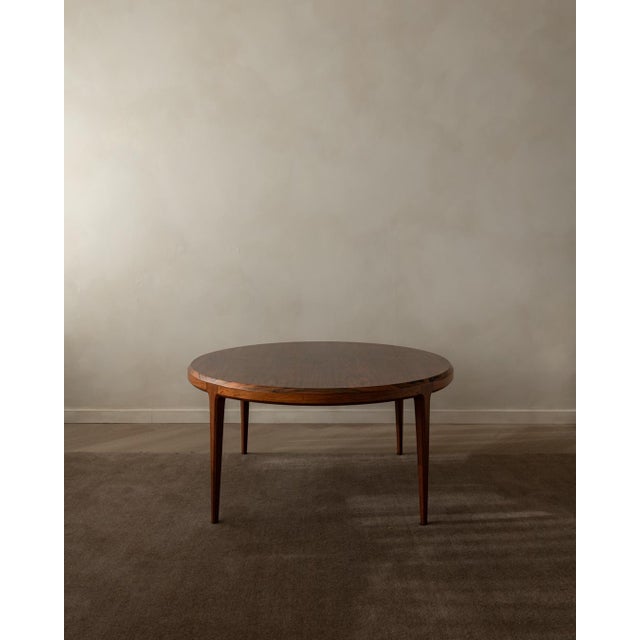 CFC Silkeborg Mid-Century Round Model 283 Coffee Table in Rosewood by Johannes Andersen for CFC Silkeborg, 1960s For Sale - Image 4 of 18