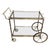 1940s Maison Bagués. Neoclassical Style Silvered Brass Drinks Trolley. French For Sale