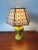 Metal Vintage Hand Painted Converted Oil Lamp For Sale - Image 7 of 11