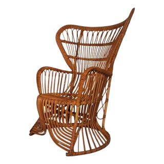 Vintage Rattan Chair from Rohé Noordwolde, 1970 For Sale