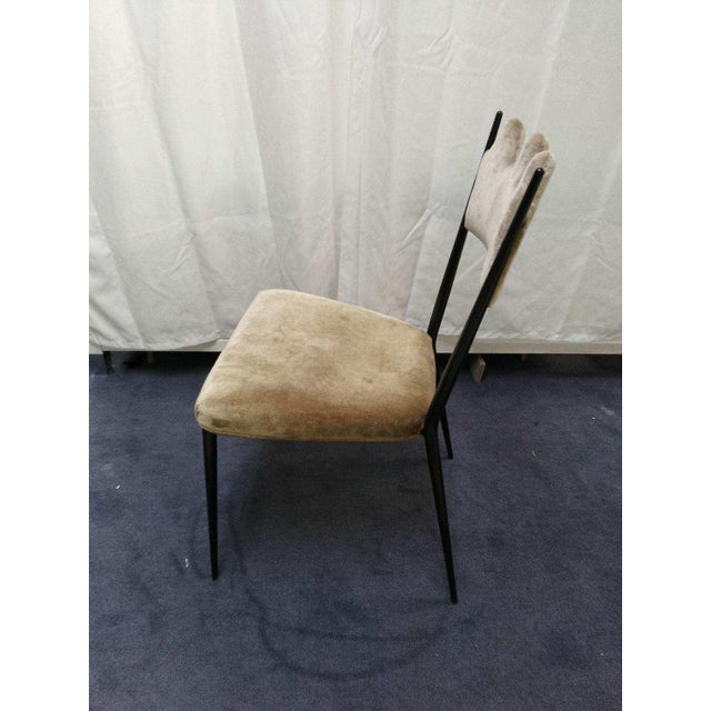 Champagne Jonathan Adler Pair of Ripple Dining Chair Market Samples For Sale - Image 8 of 11