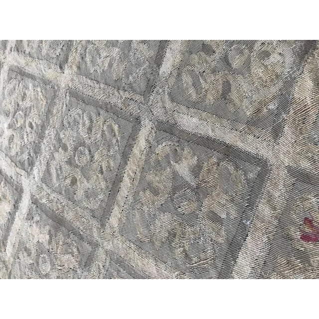 Blue Antique Aubusson Tapestry, 18th Century For Sale - Image 8 of 10