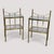 Brass and Glass Lamp Tables, Set of 2 For Sale - Image 5 of 5