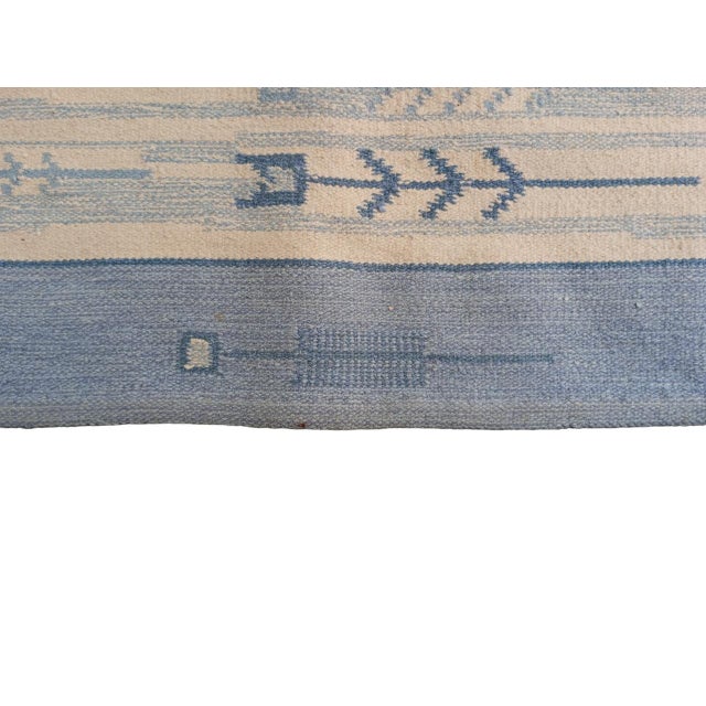 Vintage Swedish Hand-Woven Rölakan Rug, 1960s For Sale - Image 12 of 15