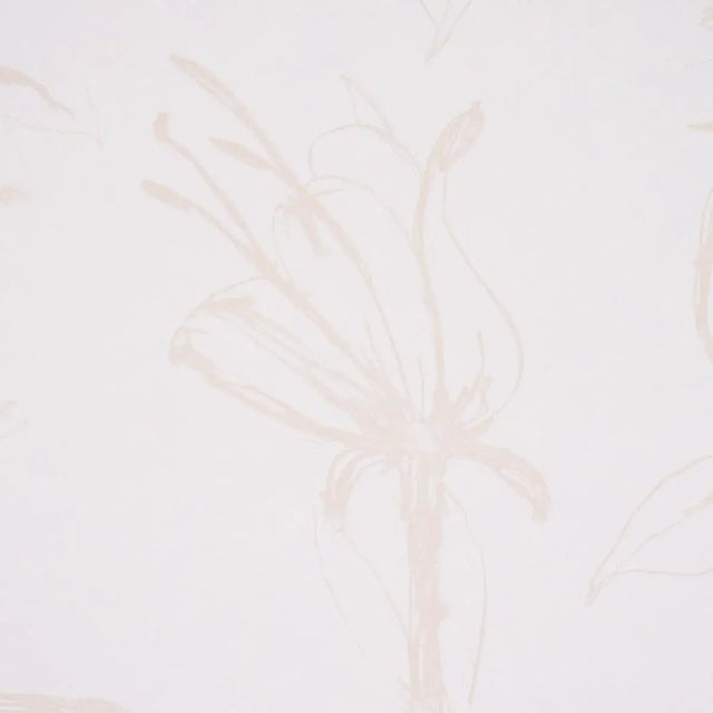 Contemporary Schumacher x Hera Ford Close Your Eyes & Remember Wallpaper in Light Neutral For Sale - Image 3 of 3