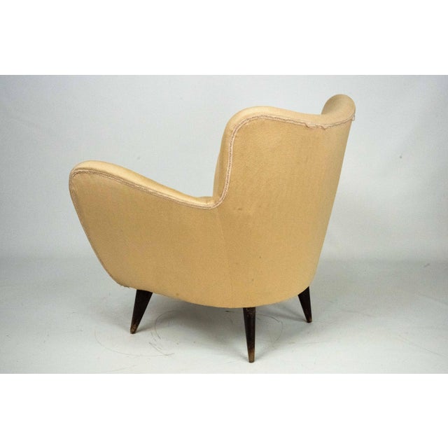 Textile Vintage Sculptural Lounge Chair by Guglielmo Veronesi, 1950s For Sale - Image 7 of 11