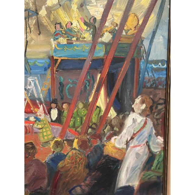 John Carlsson, Cirkus Scott, 1950s, Oil on Canvas, Framed For Sale - Image 14 of 18
