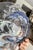 1950s Biomorphic Murano Blue & Clear Centerpiece Bowl For Sale - Image 10 of 12
