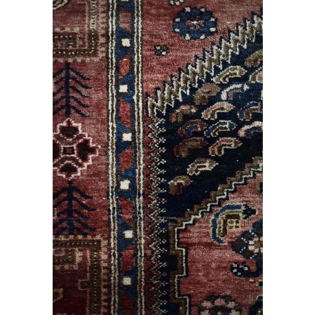 Hand-Woven Oriental Hamadan Kamse Rug, 1960s For Sale - Image 4 of 18