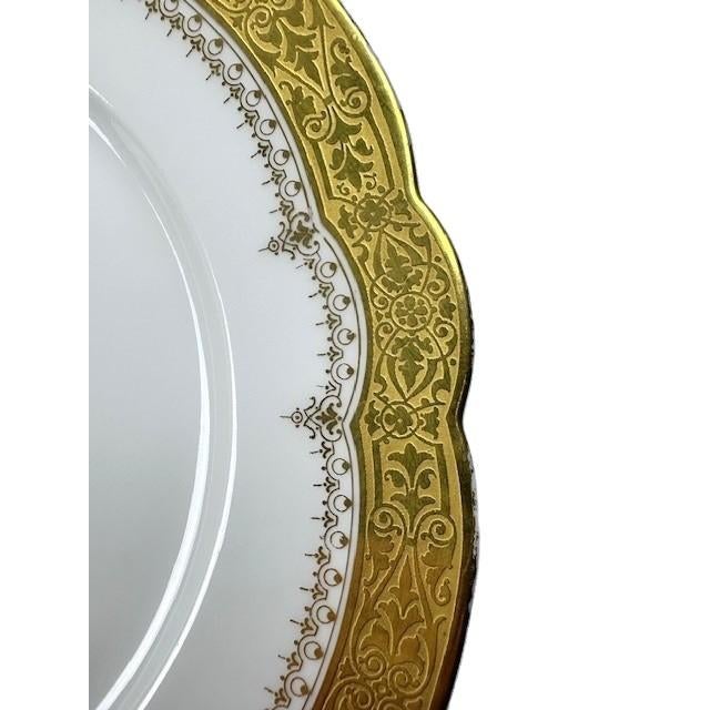 Extremely Rare! Absolutely stunning set of four antique Sèvres porcelain heraldic armorial cabinet plates-in pristine,...