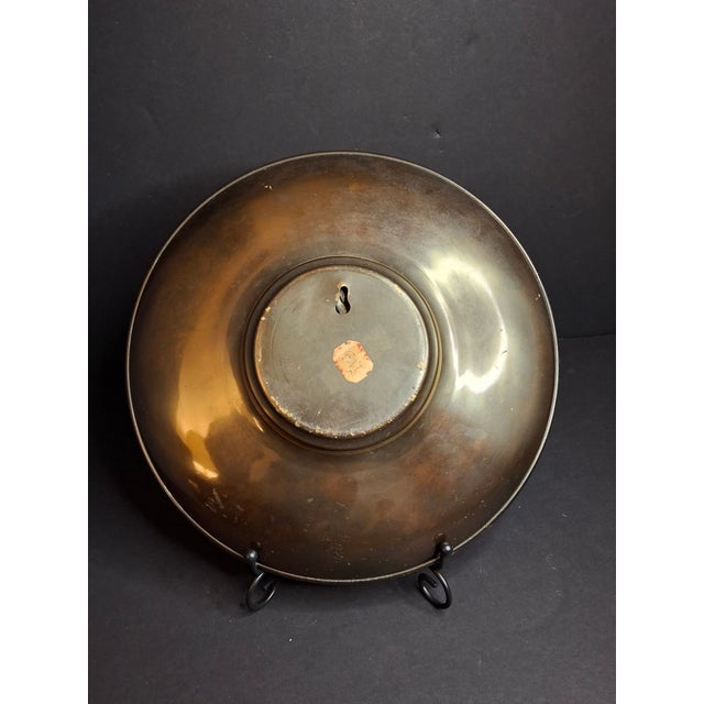 Pair Mid Century Pal Bell Israel Bronze Wall Plates Maurice Ascalon Judaica 9.5" For Sale - Image 10 of 18