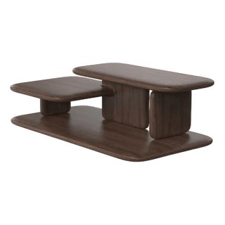 Modern Plana Center Table in Walnut by Javier Gomez For Sale