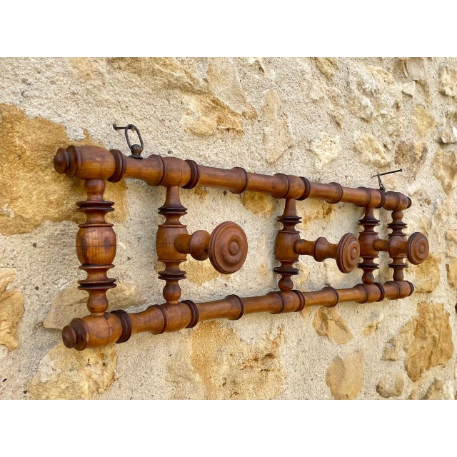 Vintage Wall Mount Coat Rack with Swivel Arms, 1890s For Sale - Image 5 of 18