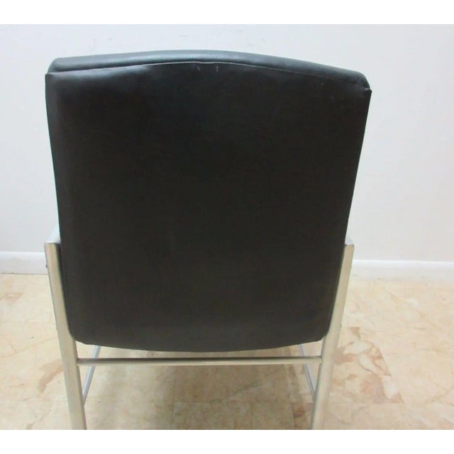 1960s Mid-Century Aluminum Tubular Arm Club Chairs - A Pair For Sale - Image 5 of 9