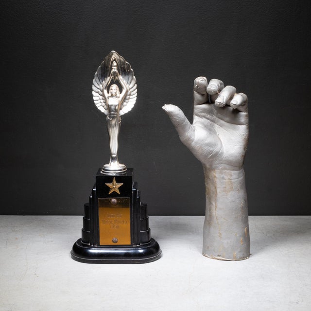 Vintage Trophy With Bakelite Base c.1950 For Sale In San Francisco - Image 6 of 6