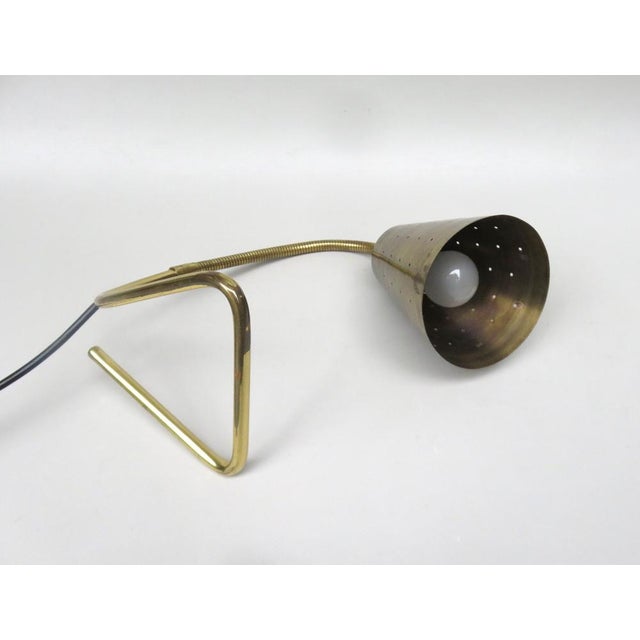 Scandinavian Adjustable Brass Table Lamp, 1950s For Sale - Image 10 of 18