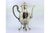 Silver Coffee Pot with Fluted Body and Lid, Handle, Lion Heads in Relief and Claw-Shaped Feet, in Very Good conditions....