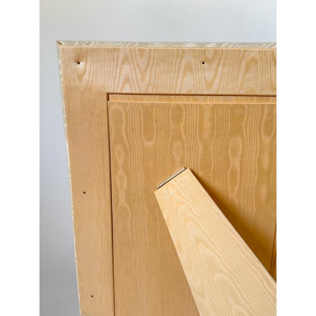 Vintage Moire Ivory and Blush Fabric Table Top Picture Frame, 8x10 For Sale In Dallas - Image 6 of 9