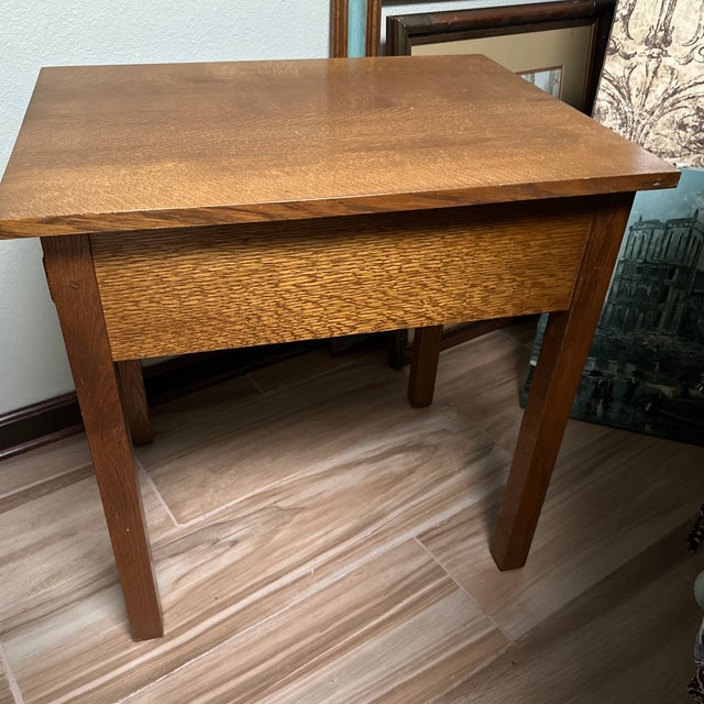 L. & J.G. Stickley, Inc. 1990s Stickley Rectangular End Table For Sale - Image 4 of 11