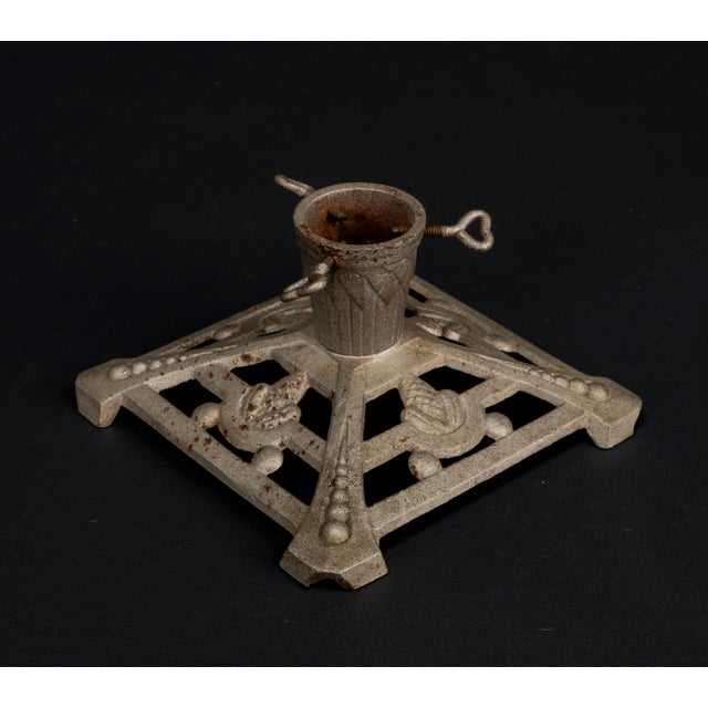 Art Nouveau Cast Iron Christmas Tree Stand, 1920s For Sale - Image 15 of 16