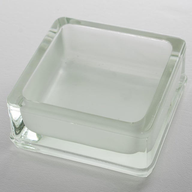 Lumax Molded Glass Ashtray, Desk Accessory Catchall, Design by Le Corbusier For Sale - Image 12 of 14