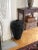 Vintage Black Lacquered Rattan Floor Basket Vase For Sale - Image 12 of 12