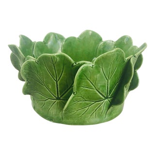 Hand Made Palm Beach Style Bowl, Signed For Sale