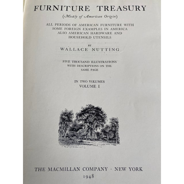 Mid 20th Century Furniture Treasury by Wallace Nutting - 2-Volume Hardcover Book Set Macmillan 1948 For Sale - Image 17 of 18
