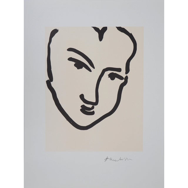 Henri Matisse, Nadia au visage penché, Lithograph For Sale