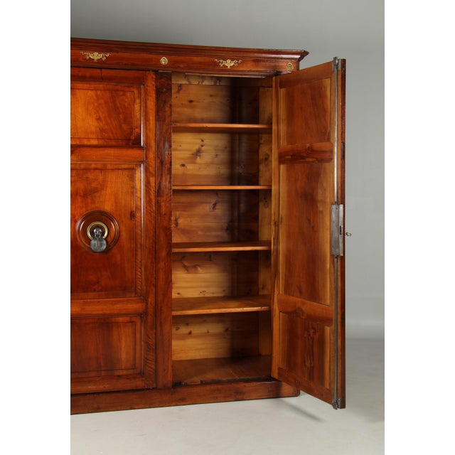 Safe Cabinet in Walnut, Iron and Steel, Milano, 1876 For Sale - Image 13 of 18