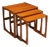 Circa 1960s Mid Century Modern English Nest of 3 Tables, Quadrille by G Plan For Sale