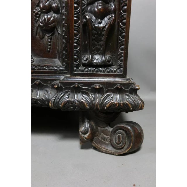 Walnut 19th Century Walnut Cassone Chest For Sale - Image 11 of 12