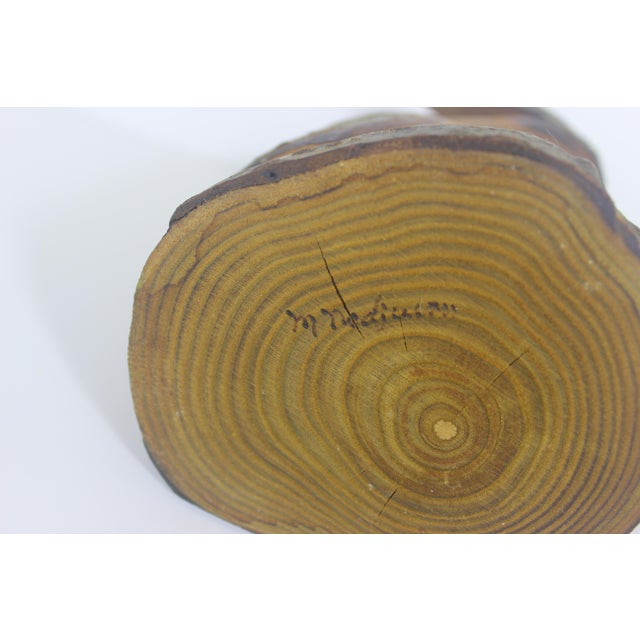 Vintage Hand Carved Wood Owl For Sale - Image 10 of 10