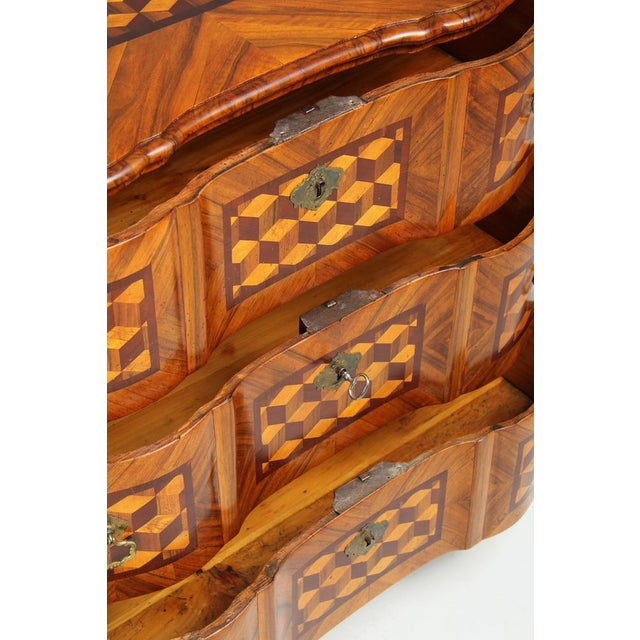 Tan Baroque Chest of Drawers, Germany, 1760s For Sale - Image 8 of 10