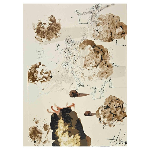 Salvador Dali, Omnes Gentes in Valle Josaphat, Lithograph, 1964 For Sale