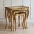 This elegant set consists of three nesting tables in typical florentine style. Made in italy, the tables feature an...