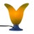 Glass Tullip Table Lamp in Blue and Yellow from Vandeheg, Netherlands For Sale - Image 6 of 7